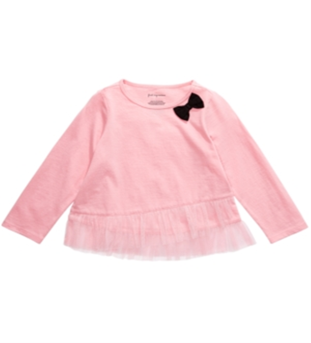 First Impressions Baby Girl's Tulle Hem Top Pink Size 3-6MOS