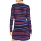 Parker Women's Striped Knot Casual Dress Purple Size Small
