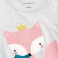First Impressions Baby Girl's Fox T-Shirt Gray Size 6-9MOS