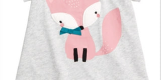 First Impressions Baby Girl's Fox T-Shirt Gray Size 6-9MOS