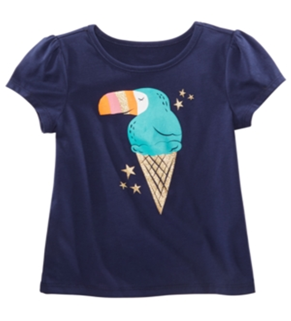 Epic Threads Little Girl's Graphic-Print T-Shirt Blue Size 5