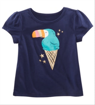 Epic Threads Little Girl's Graphic-Print T-Shirt Blue Size 5