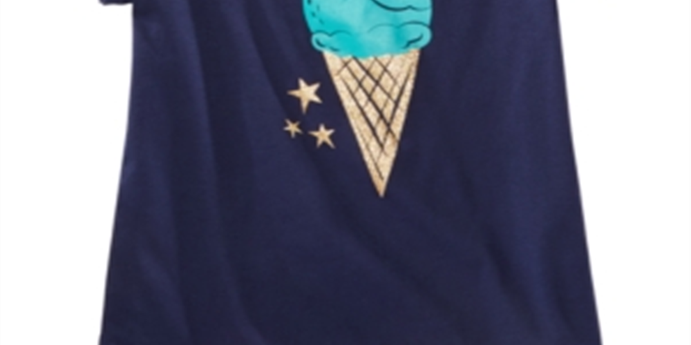 Epic Threads Little Girl's Graphic-Print T-Shirt Blue Size 5