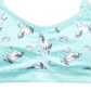 Maidenform Little & Big Girl's Unicorn Print Ruched Cropped Bra Blue Size Large