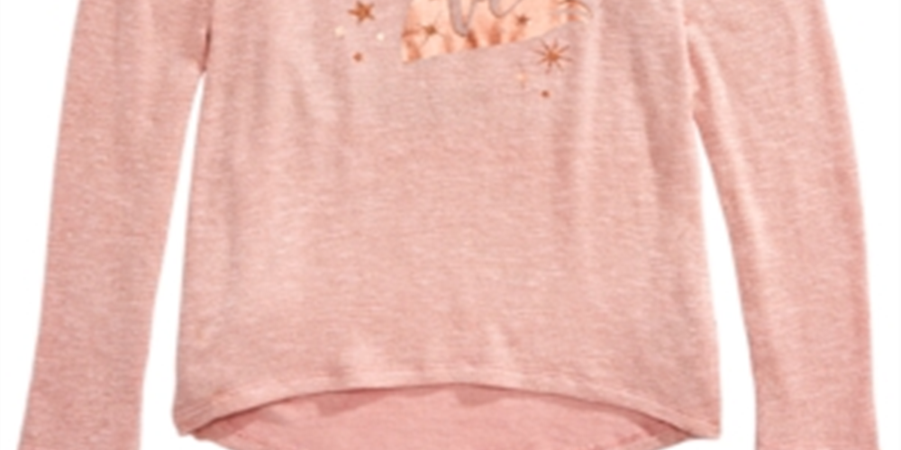 Epic Threads Big Girl's Unicorn Sparkle Knit Shirt Pink Size X-Large