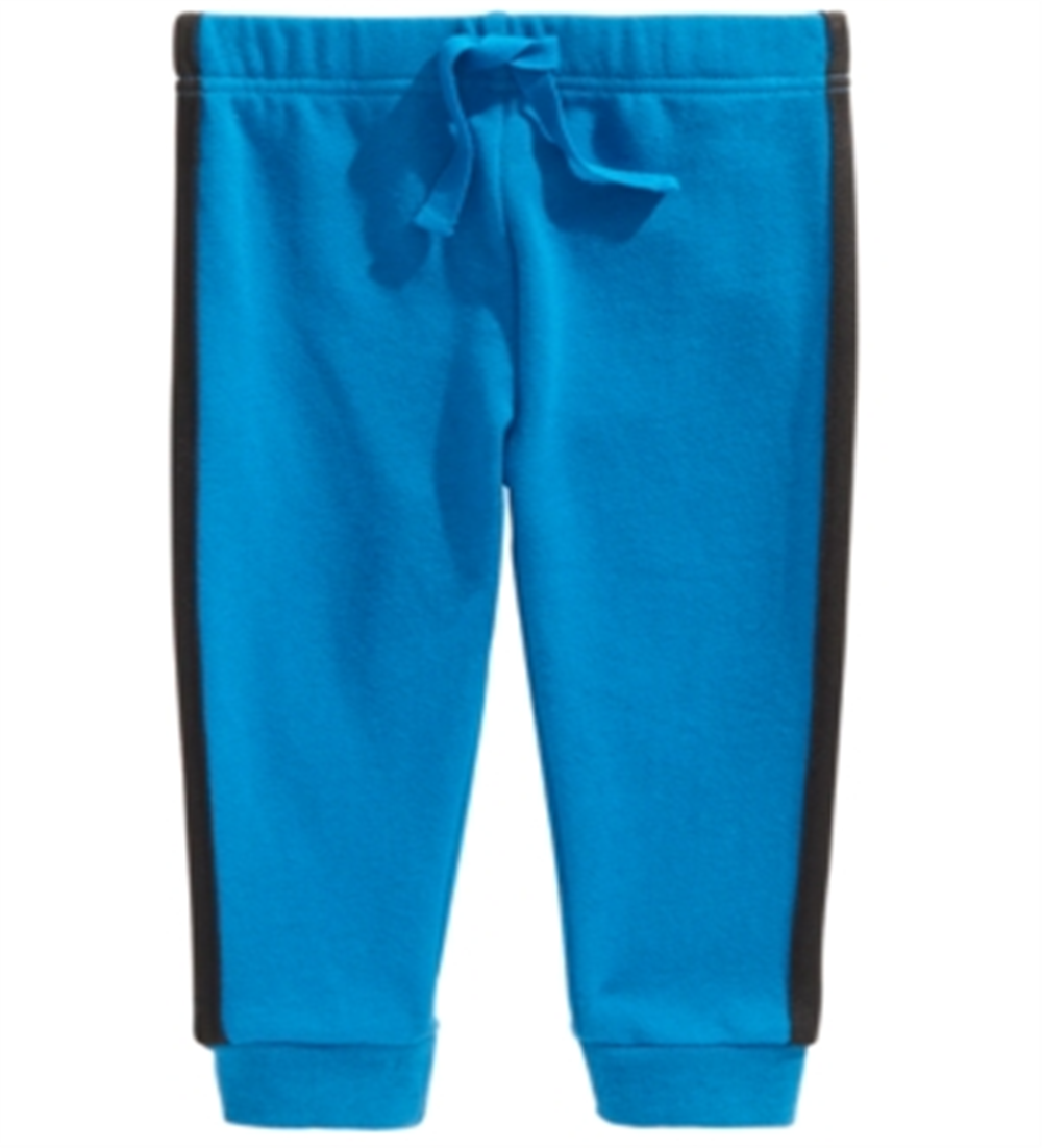 First Impressions Baby Boy's Side Stripe Jogger Pants Blue Size 6-9MOS