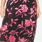 Alfani Women's Floral Print a Line Skirt Pink Size 8 Petite
