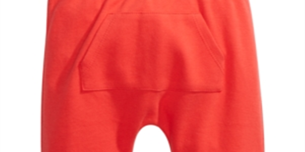 First Impressions Baby Boy's & Girl's Kangaroo Pocket Cotton Jogger Pants Red Size Newborn