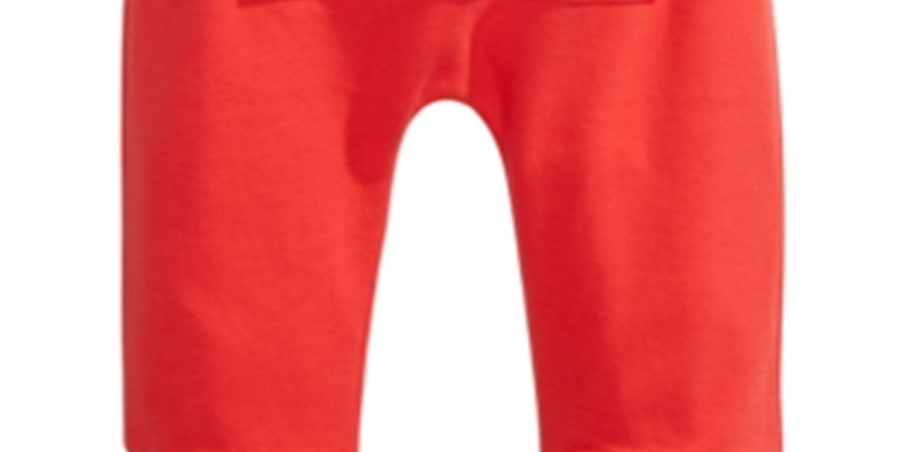 First Impressions Baby Boy's & Girl's Kangaroo Pocket Cotton Jogger Pants Red Size Newborn
