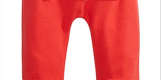 First Impressions Baby Boy's & Girl's Kangaroo Pocket Cotton Jogger Pants Red Size Newborn