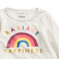First Impressions Toddler Girl's Happiness Peplum T-Shirt Gray Size 4T