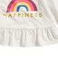 First Impressions Toddler Girl's Happiness Peplum T-Shirt Gray Size 4T