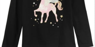 Epic Threads Toddler Girl's Winged Unicorn T-Shirt Black Size 2T
