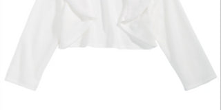 Sequin Hearts Big Girl's Faux Fur Trim Cardigan White Size Medium