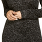 INC International Concepts Women's Glitter Long Sleeve V Neck Sweater Black Size Small