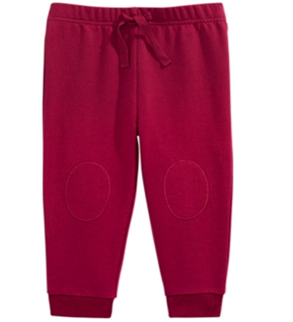 First Impressions Baby Boy's Knee Patch Jogger Pants Red Size 3-6MOS