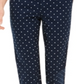 Style & Co Women's Polka Dot Chino Capri Pants Blue Size 6