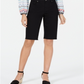 Style & Co Women's Cutoff Bermuda Shorts Black Size 4