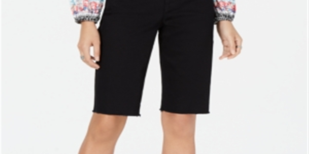 Style & Co Women's Cutoff Bermuda Shorts Black Size 4