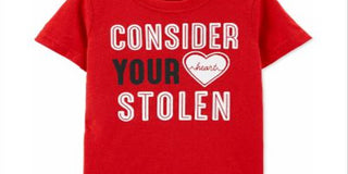 Carter's Toddler Boy's Heart Print Cotton T-Shirt Red Size 2T