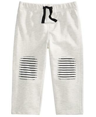 First Impressions Baby Boy's Knee Patch Jogger Pants White Size 24MOS