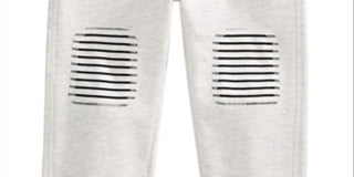 First Impressions Baby Boy's Knee Patch Jogger Pants White Size 24MOS