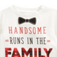 First Impressions Baby Boy's Handsome Print Cotton T-Shirt White Size 3-6MOS