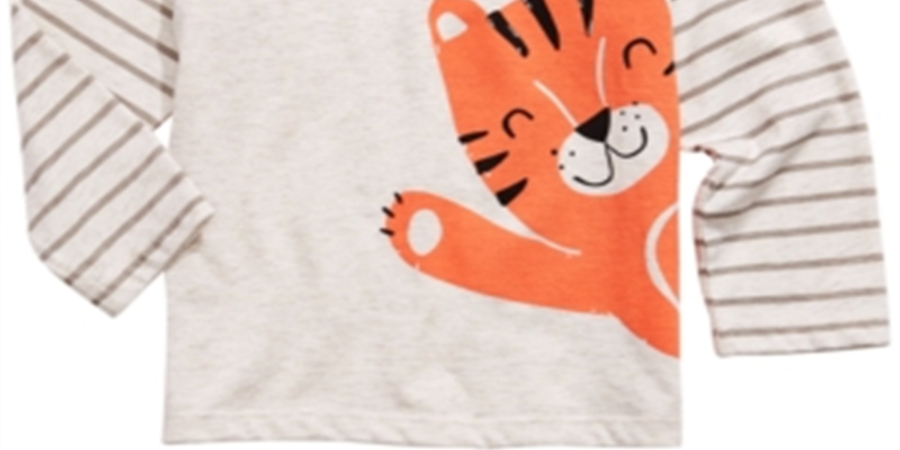First Impressions Toddler Boy's Tiger Print T-Shirt Brown Size 3T