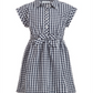 Charter Club Little Girl's Mommy & Me Gingham Dress White Size 5