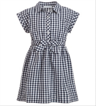 Charter Club Little Girl's Mommy & Me Gingham Dress White Size 5