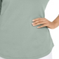 Karen Scott Women's Cotton Lace up T-Shirt Aqua Chill Size Small