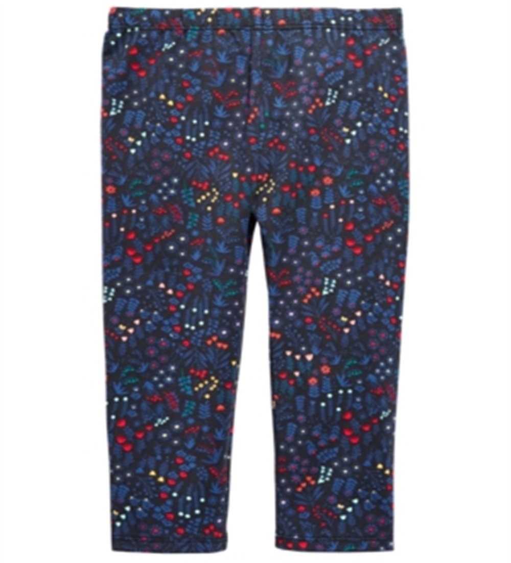 First Impressions Toddler Girl's Floral Print Leggings Black Size 3T