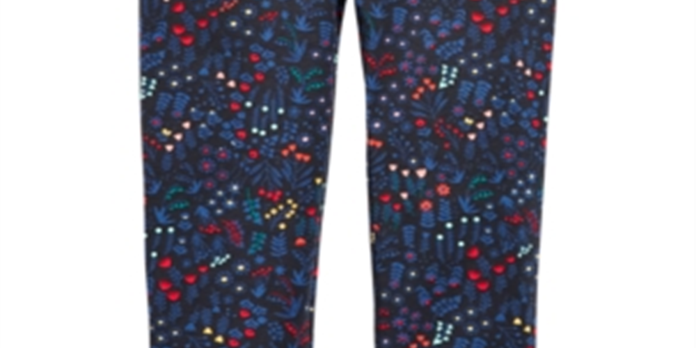 First Impressions Toddler Girl's Floral Print Leggings Black Size 3T