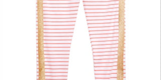 Epic Threads Little Girl's Glitter Stripe Leggings Brown Size 5