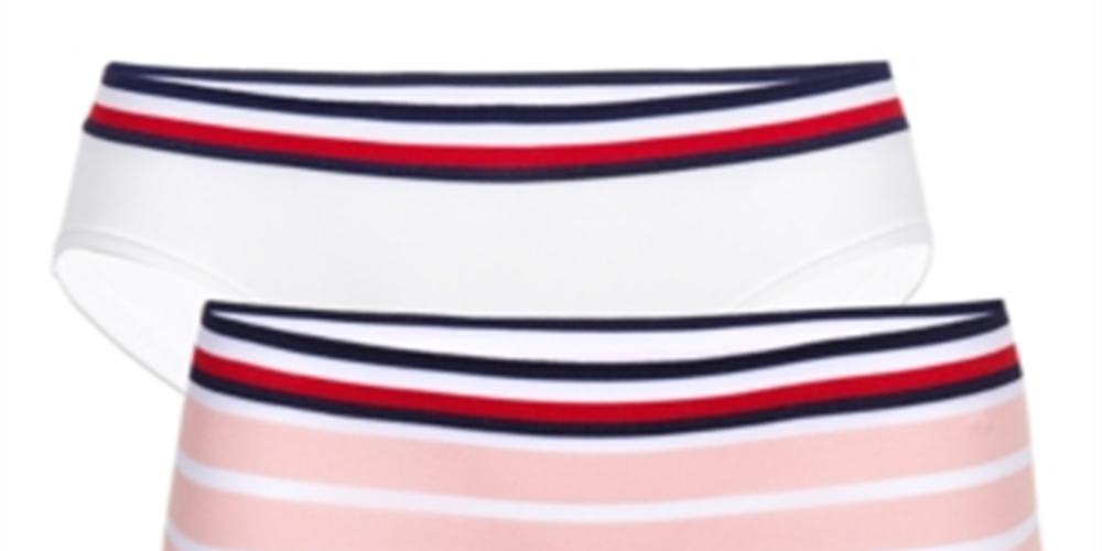 Tommy Hilfiger Girl's Stripe Seamless Hipster Set Underwear Pink Size 12-14