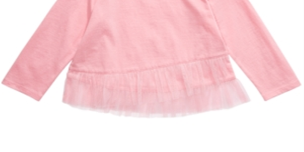 First Impressions Baby Girl's Tulle Hem Top Pink Size 18MOS