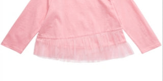 First Impressions Baby Girl's Tulle Hem Top Pink Size 18MOS