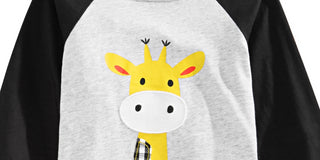 First Impressions Infant Boy's Giraffe Print T-shirt Gray Size 6-9MOS
