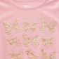 Epic Threads Toddler Girl's Glitter Butterflies T-Shirt Pink Size 2T