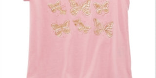 Epic Threads Toddler Girl's Glitter Butterflies T-Shirt Pink Size 2T