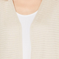 Alfani Women's Otto Textured 3/4 Sleeves Cardigan Sweater Brown Size Medium