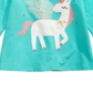 First Impressions Baby Girl's Unicorn Print Cotton T-Shirt Green Size 3-6MOS