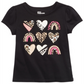 Epic Threads Little Girl's Animal Hearts T-Shirt Black Size 6
