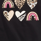 Epic Threads Little Girl's Animal Hearts T-Shirt Black Size 5