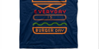 Jem Toddler Boy's Everyday Is Burger Day T-Shirt Blue Size 3