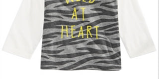 First Impressions Toddler Boy's Wild at Heart Print Cotton T-Shirt Gray Size 2T