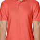 Gildan Men's Short Sleeve Double Pique Polo Shirt Orange Size L