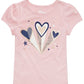 Epic Threads Toddler Girl's Hearts T-Shirt Pink Size 3T