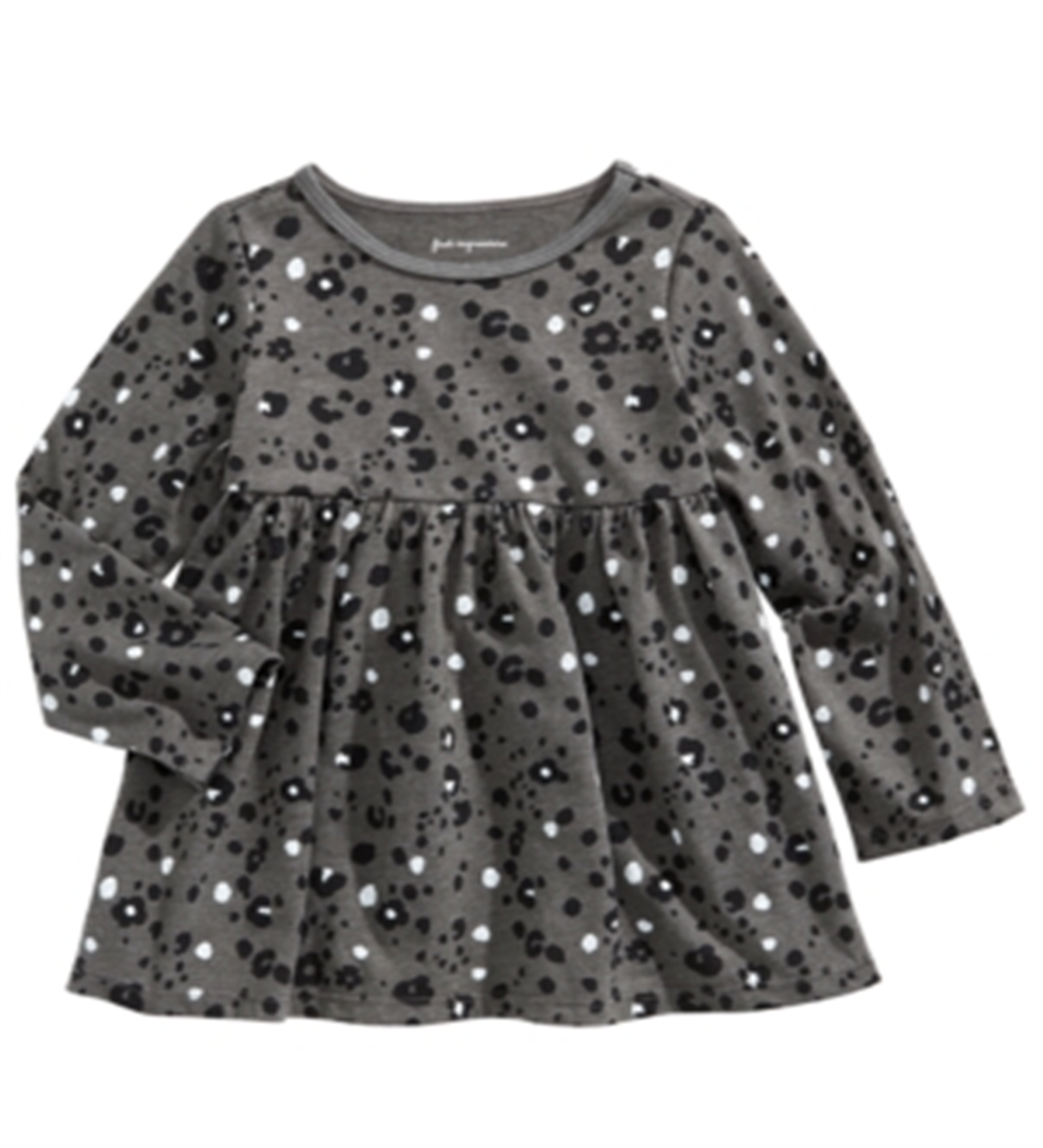 First Impressions Baby Girl's Leopard Print Tunic Gray Size 18MOS