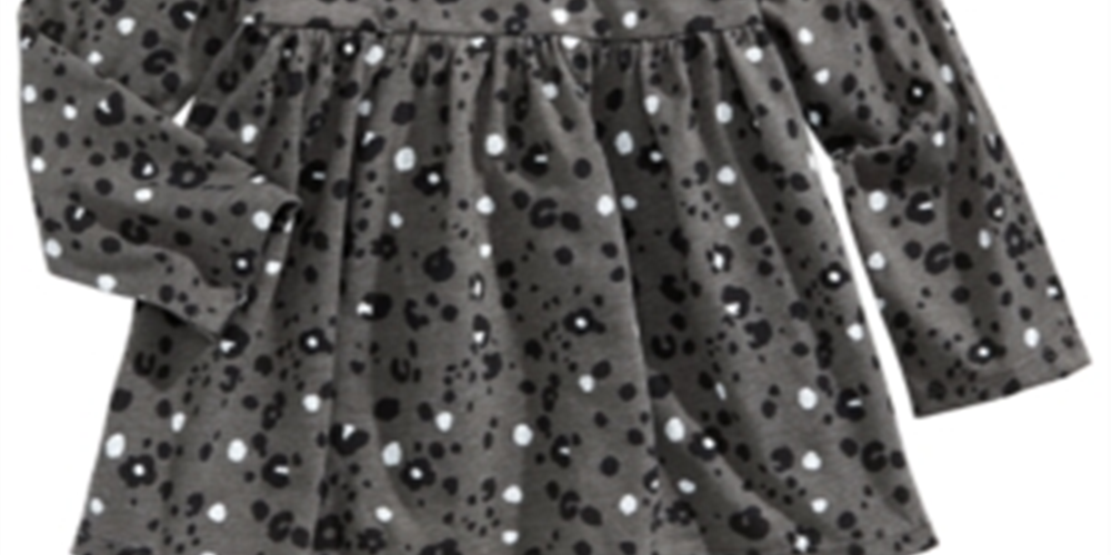 First Impressions Baby Girl's Leopard Print Tunic Gray Size 18MOS